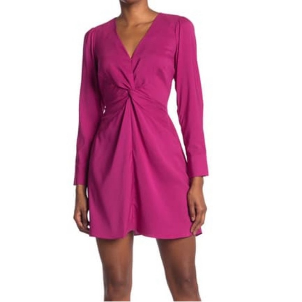 NWT Parker long sleeve knot front dress